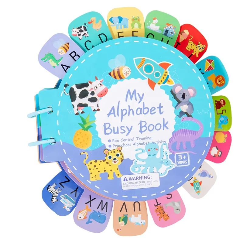 My Alphabet Busy Book – Interactive Learning Kit | Alphabet Book for kids