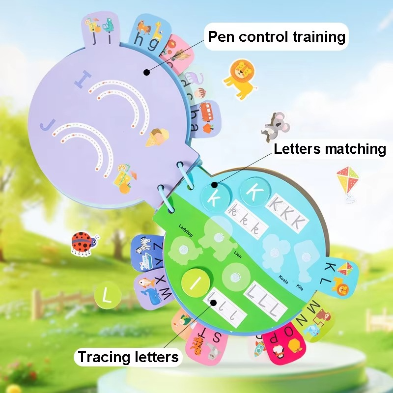 My Alphabet Busy Book – Interactive Learning Kit | Alphabet Book for kids