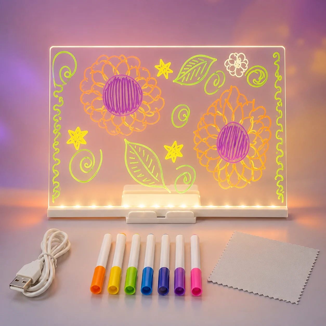 GlowDraw™ Reusable LED Drawing Board for Kids