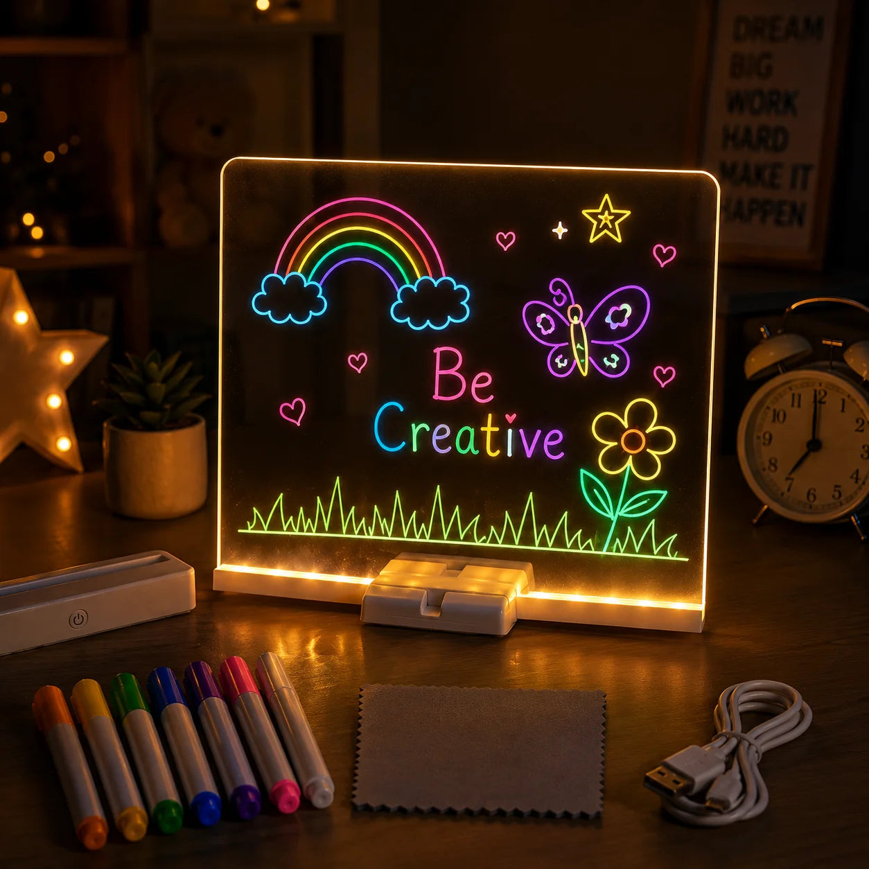 GlowDraw™ Reusable LED Drawing Board for Kids