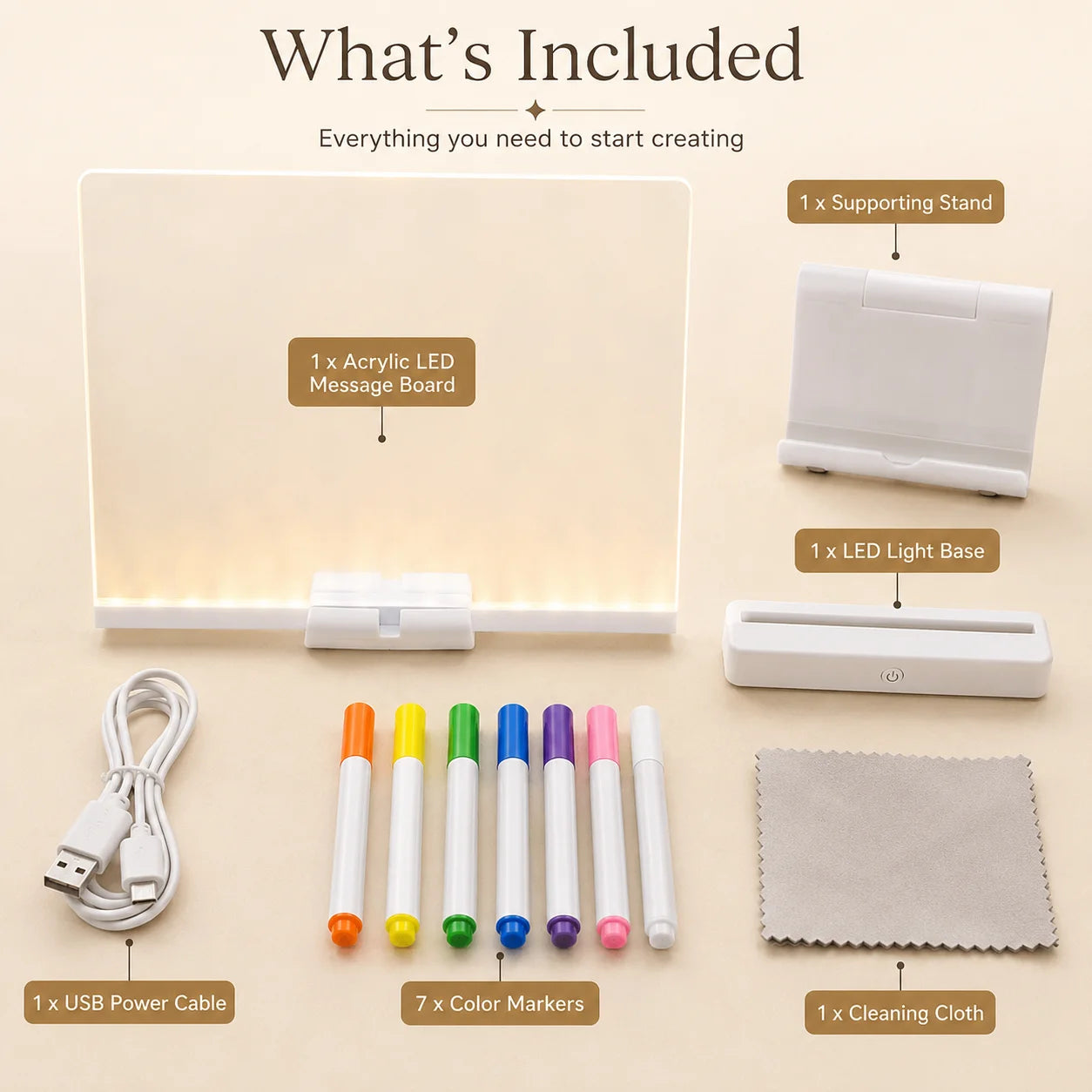 GlowDraw™ Reusable LED Drawing Board for Kids