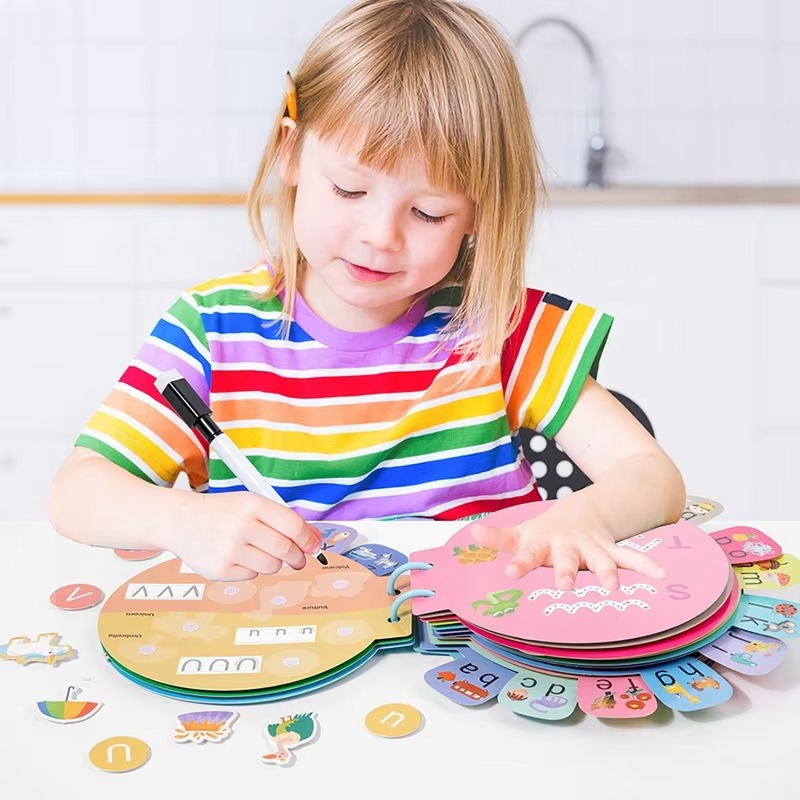 My Alphabet Busy Book – Interactive Learning Kit | Alphabet Book for kids