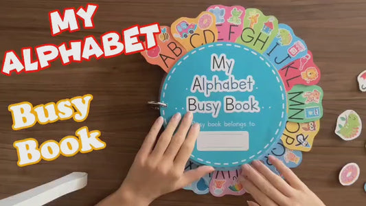 My Alphabet Busy Book – Interactive Learning Kit | Alphabet Book for kids
