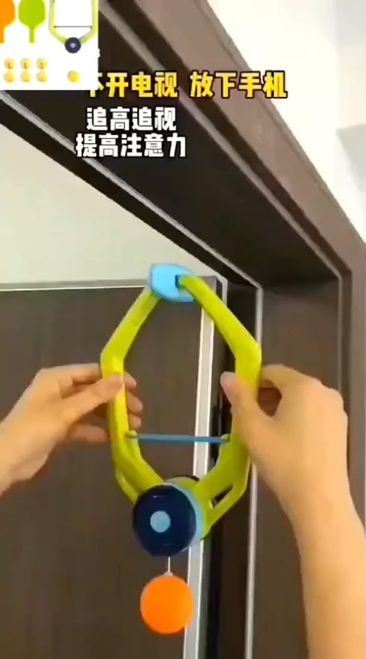 Indoor Hanging Table Tennis Toy Kids Fun Paddle Ball Game For Home And Classroom