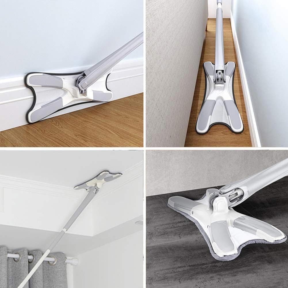 Reaches skirting boards, stairs and ceilings