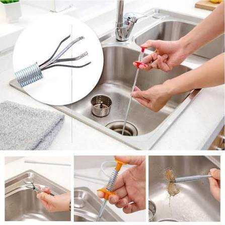 Works on kitchen sinks in seconds